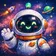 Colorful abstract animal avatar with dynamic shapes and hues representing a unique character.